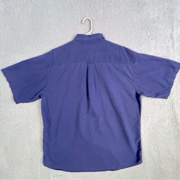 ACME CLOTHING CO. MENS BUTTON DOWN SHORT SLEEVE SHIRT BLUE SIZE XL - Picture 3 of 13